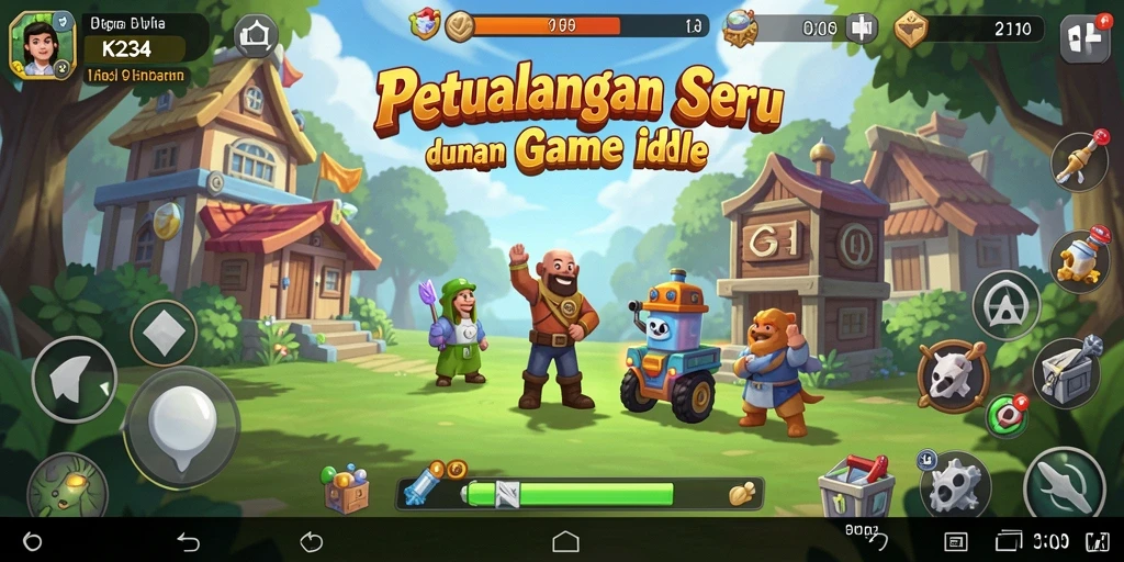 Screenshot gameplay K234 menampilkan momen seru dalam permainan Idle.
