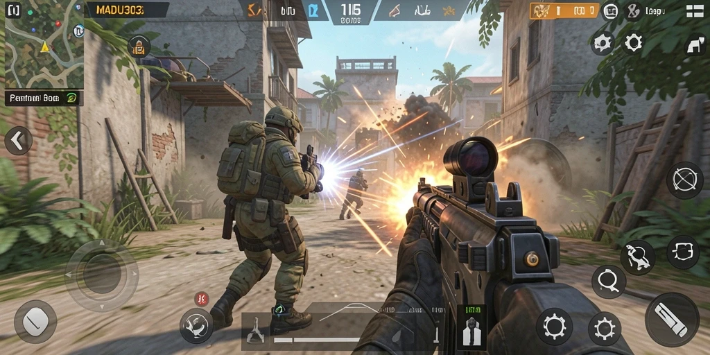 Tampilan menarik saat beraksi dalam MADU303 game TPS.