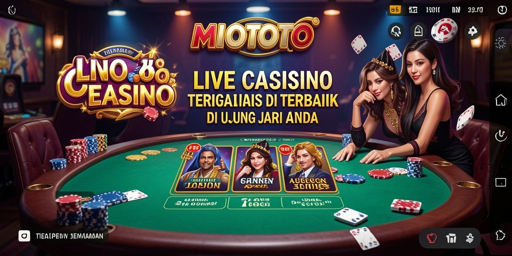 Gameplay Live Casino yang mendebarkan dan interaktif.