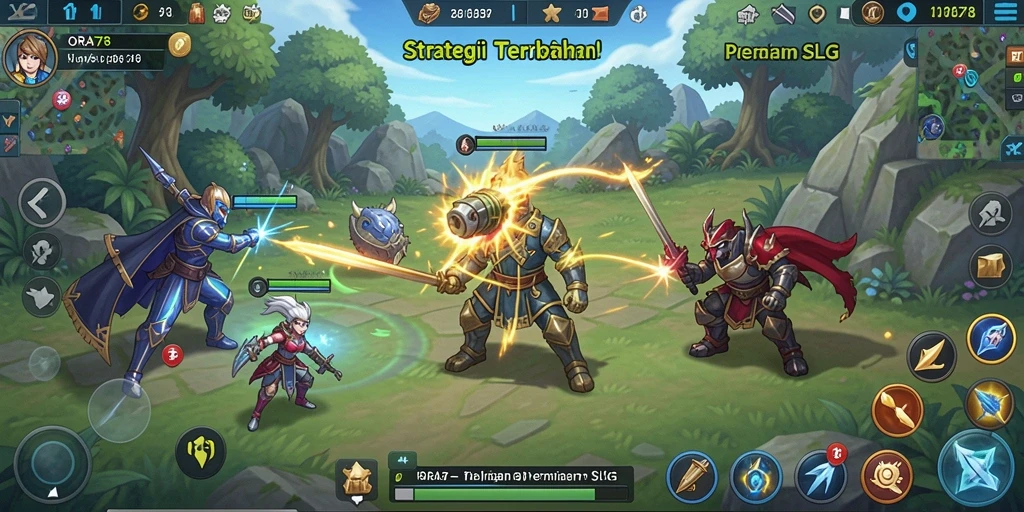 Tampilan aksi strategi seru dalam ORA78 yang mendebarkan.