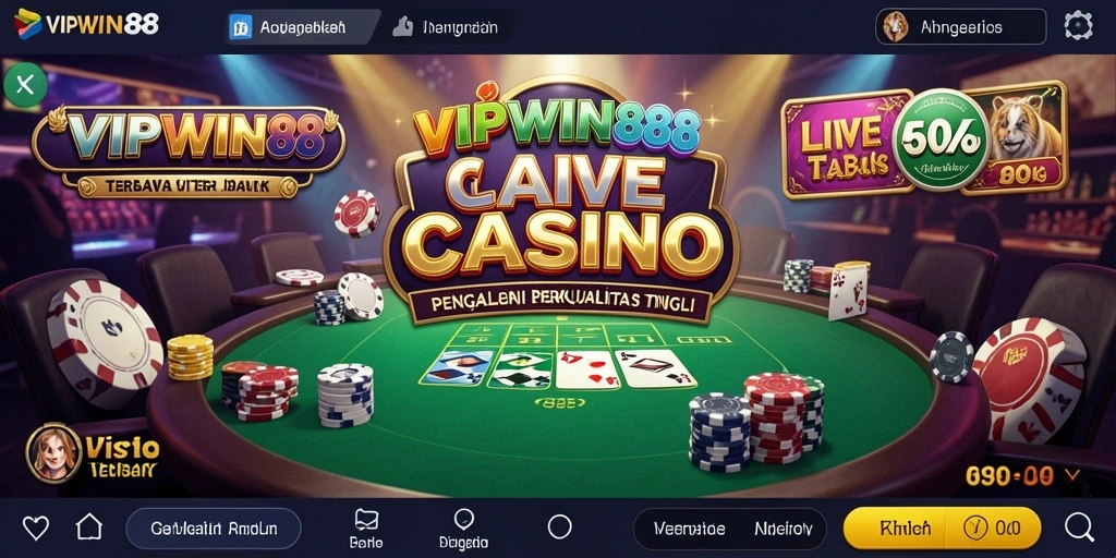 Tampilan gameplay Live Casino di VIPWIN88 yang menarik dan interaktif.