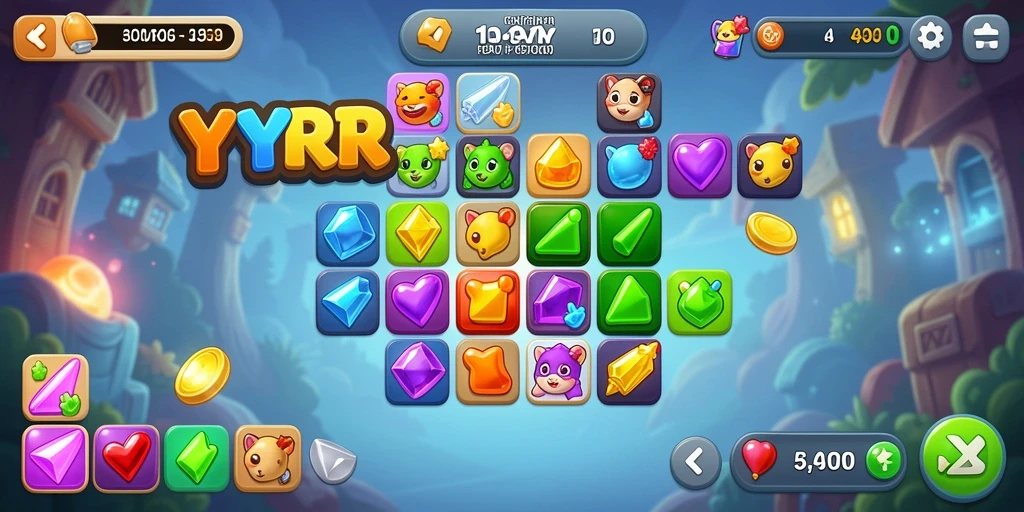 Tampilan gameplay YYRR yang menantang dan penuh warna.